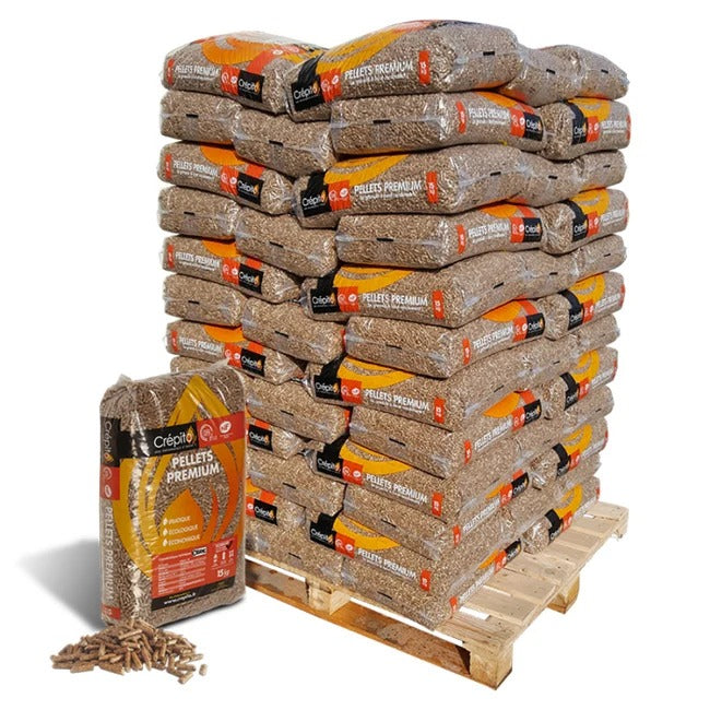 Palette de 72 sacs de granulés Crépito Pellets Premium 15 kg